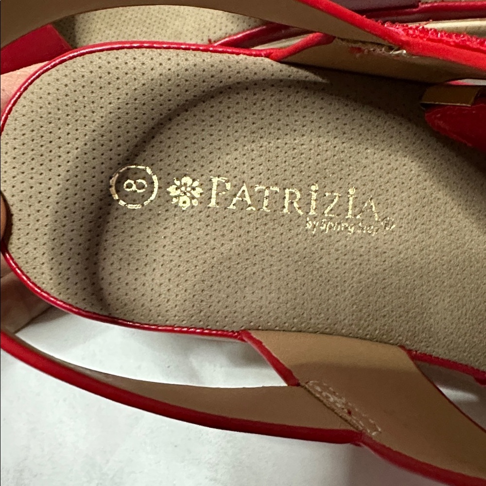 Red Wedge Sandals - Picture 7 of 7